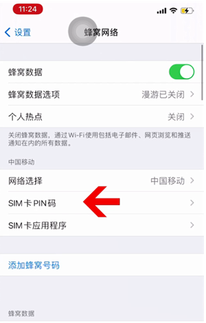 兰州苹果14维修网分享如何给iPhone14的SIM卡设置密码 