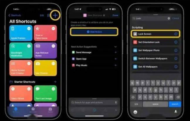 兰州苹果14锁屏维修店分享iPhone14升级iOS16.4后如何创建锁屏快捷方式 