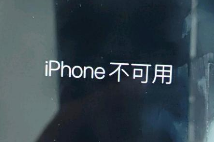 兰州苹果服务网点分享锁屏界面显示“iPhone 不可用”如何解决 